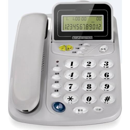 Caller ID Home Landline with Loud Ringtone for Elderly, Corded Desk Phone, Wall Mountable Fixed Landline Telephone