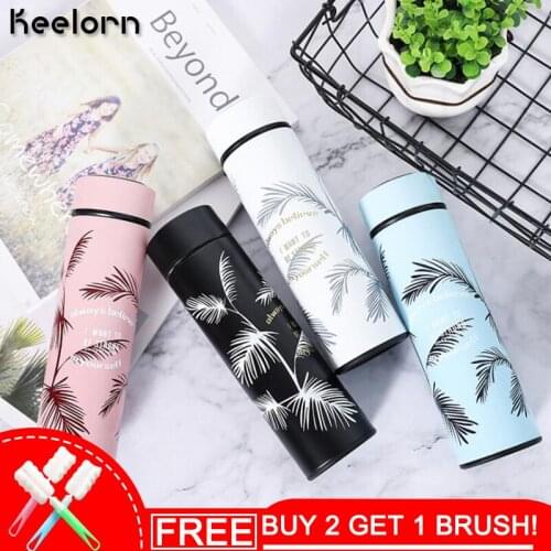 Keelorn 400ml 2020 New Romantic Business Mug 304 Stainless Steel Vacuum Flasks Thermoses Cup Portable Bottle Thermal Vacuum Cup