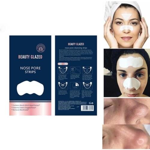 Beauty Glaze Remove Blackhead Mask Acne Remover Clear Black Head Face Care Nose Strips Cleaning Blackhead Nose Mask Mask