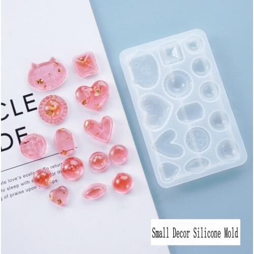 DIY Cute Jewelry Fillings Pendant Accessory Decor Epoxy Resin Earrings Necklace Silicone Mold Charms Handmade Mould Craft