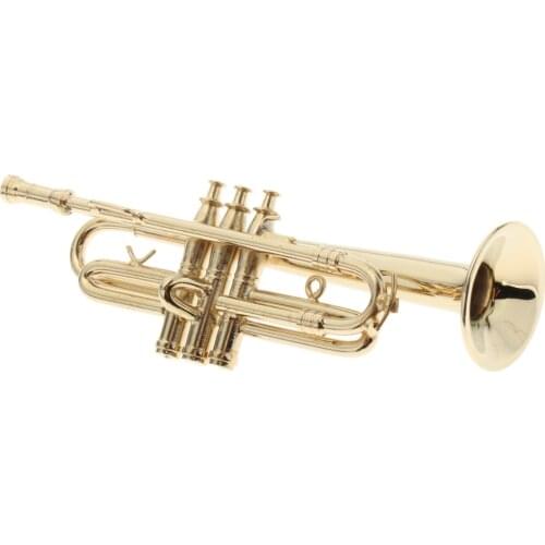 Handcrafts Miniature Trumpet Model Collectible, 1/6 Scale Mini Instrument for Enterbay Action Figures