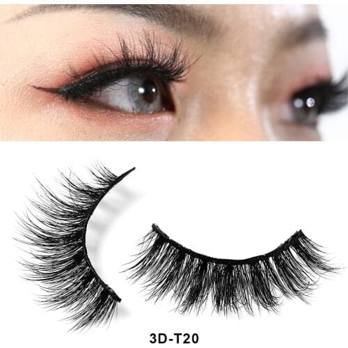 Fashion 3D Mink Hair Eyelashes Set Makeup Lashes Hand Made Natural Long Lasting Extension Soft False Eyelashes Full Strip Lashes