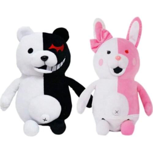 Dangan Ronpa Super Danganronpa 2 Monokuma Black & White Bear Plush Toy Soft Stuffed Animal Dolls Christmas toy