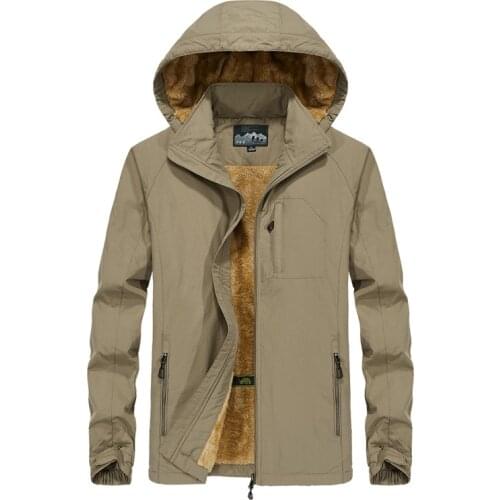 Mens Hooded Fleece Jackets Coat Clothes New 2018 Autumn Winter Long Sleeve Cotton Parka Men Waistcoat Warm Classic Parka Hombre