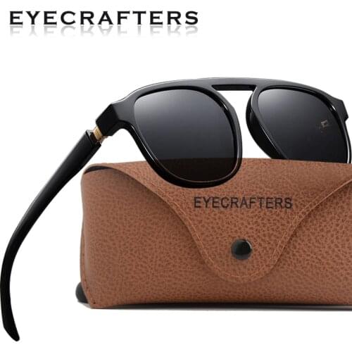 2020 EYECRAFTERS Polarized Men Women Brand Design Classic Sunglasses Vintage TR90 Frame Driving Sunglasses UV400 Retro Glasses