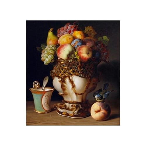 Cross Stitch Kits European Oil Oainting Fruit Still life Crafts 14CT Unprinted For Embroidered Handmade Art Wall Home Decor