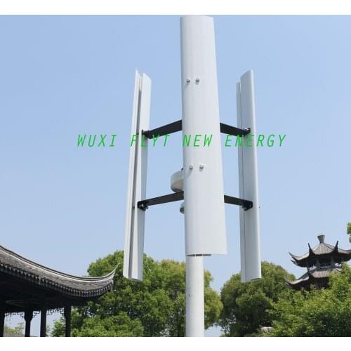 NEW Arrival FH 600w vertical wind turbine generator with 3 blades 48v 1.5m start up 250RPM no noise for home use