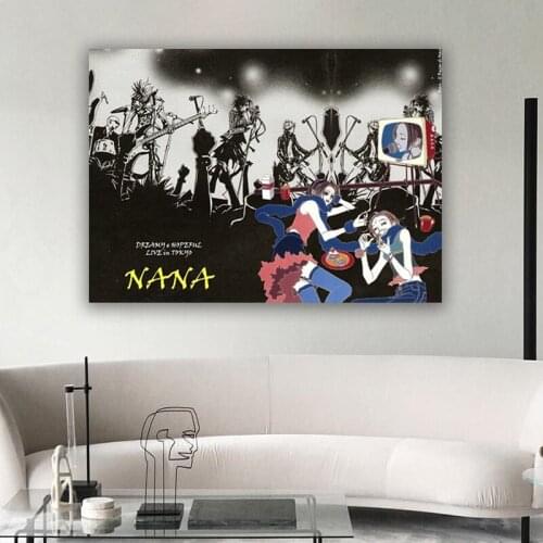 Black Stone Nana Anime Poster Canvas Art Poster and Wall Art Picture Print Modern Family Bedroom Decor Posters