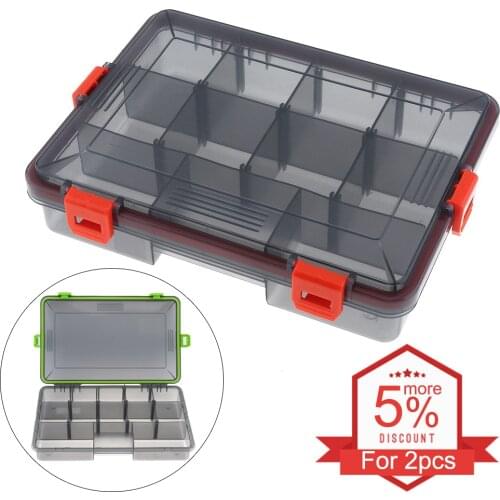 Portable Activity Compartments Safety Lock Fishing Tackle Box for Fishing Hook Swivel Ring Lures Accessories Storage