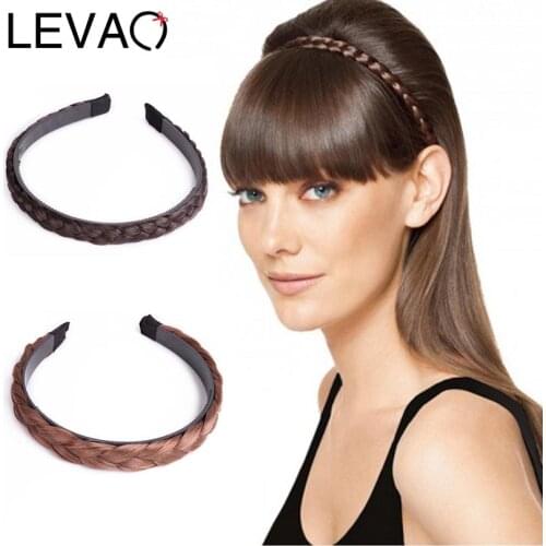 LEVAO Fashion Women Twist Hairbands Toothed Non-slip Braid Headbands Girls Hair Accessories Adjustable Head Band Bezel Headwear