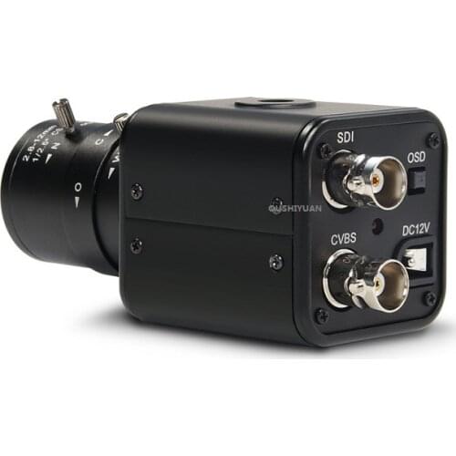 Industrial CCTV HD-SDI 2.0MP 1080P Zoom Lens 2.8-12mm Security Box Mini Broadcast SDI Camera