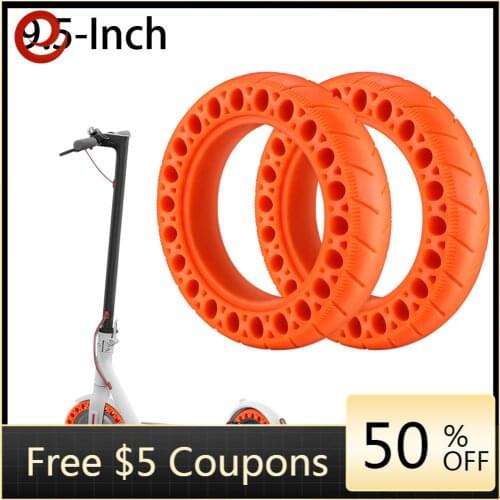 For Xiaomi M365 Electric Scooter Honeycomb Tire Tyre Hollow Shock-absorb Easy Mount Red Front Rear Tires New for Xiaomi M365 Pro