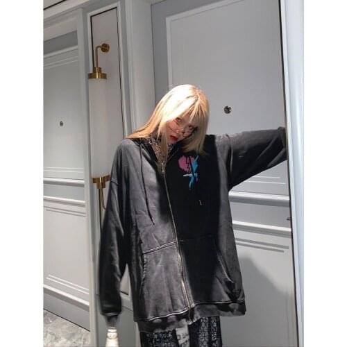 Zip Up Sweatshirt Spring Jacket Clothes Oversize Hoodies Women Vintage Pockets Long Sleeve Pullovers Top Women Sweatshirts Coat