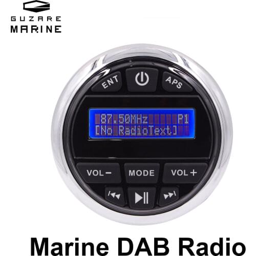 Waterproof Marine Audio Bluetooth Stereo Radio FM AM Receiver Sound System With DAB For RV ATV UTV Golf Cart Boat Motorcycle