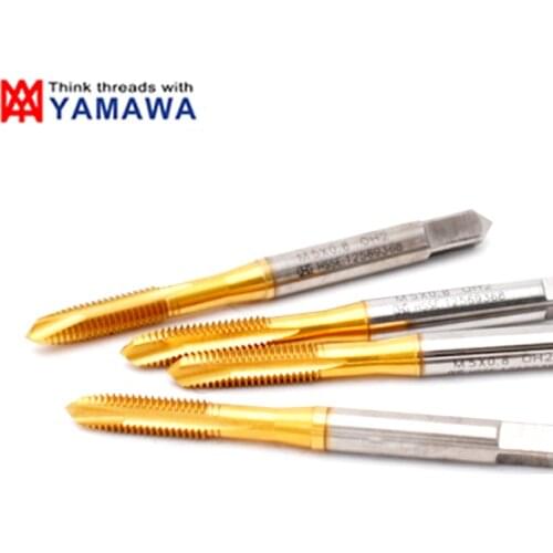 YAMAWA HSSE Metric With TIN Spiral Pointed Tap M1 M1.5 M1.6 M2 M2.2 M3 M3.5 M4 M5 M6 M7 M8 M10 M11 M12 Machine Screw Thread Taps