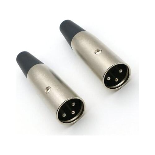 10pcs XLR 3Pin Male Plug Terminator Microphone Cable Connector