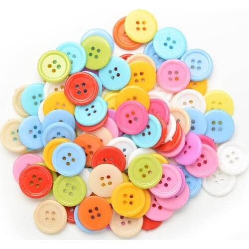100pcs/lot Children Toys Threading Stitch Buttons Handmade Toys Puzzle Game For Kids Fine Motor Hand-eye Coordination Toys 5size