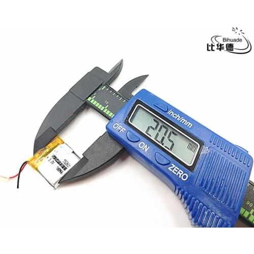 2pcs/lot 3.7V 180mAH 552020 Polymer lithium ion / Li-ion Rechargeable battery for DVR,GPS,mp3,mp4