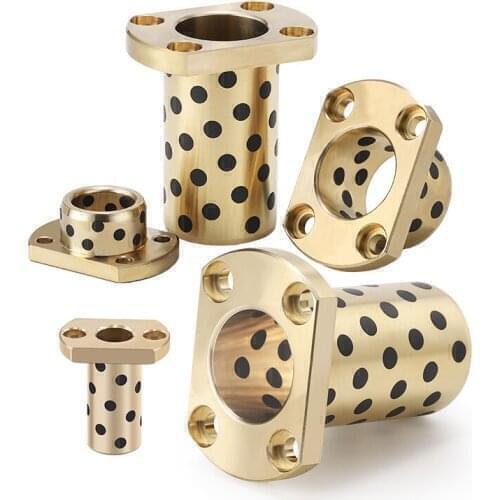 54*6/25*33*40 54*6/25*33*50 54*6/25*33*60 54*6/25*33*70 63*8/30*38*30 Flanged Bronze Impregnated Graphite Oilless Bushing