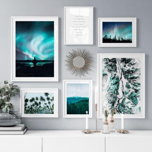 Abstract Forest Coconut Tree Plant Quotes Wall Art Canvas Painting Nordic Posters And Prints Wall Pictures For Living Room Decor