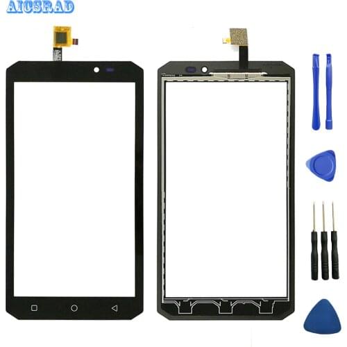 Aicsrad 5.5 inch OUKITEL K10000 max Touch Screen Glass 100% Guarantee Original Glass Panel Screen k10000max k 10000 max +TOOLS