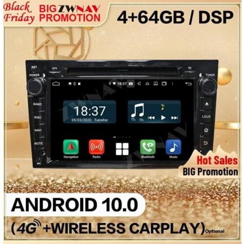 128G Carplay Double Din For Opel Vauxhall Astra H Android 10 Screen Multimedia Player Audio Radio GPS Navi Head Unit Auto Stereo