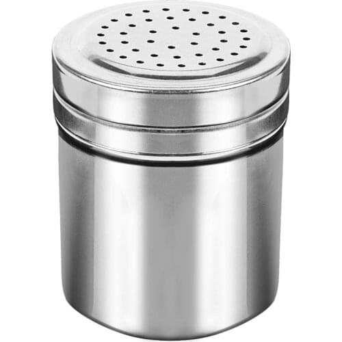 Stainless Steel Lid Condiment Pot Seasoning Bottle Glass Saltcellar Regulation Spice Bottle Seasoning Box Kitchen Gadget