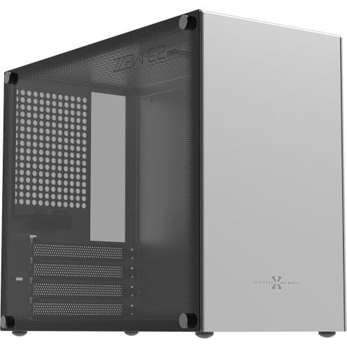 ZZAW C2 aluminum alloy MATX computer pc Case Desktop mini Portable 2021 Mid-tower small Smart Chasseis DIY installation