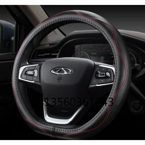 For Chery Tiggo 8 Tiggo 7 Arrizo 5 Arrizo GX Tiggo 5x Tiggo 3 Arrizo 5e leather steering wheel cover