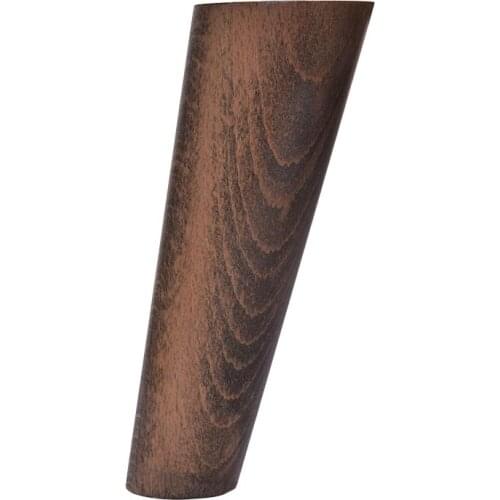 Tree Conical Foot-Furniture, Sofa, tv Unit Compatible-15 Cm Walnut-4 Pcs-Screws Included