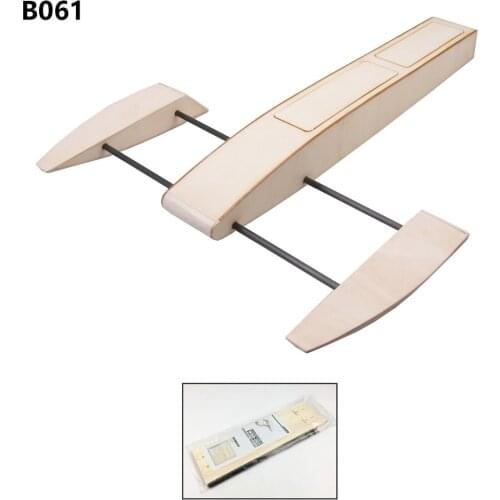 RC Outrigger Wooden Shrimp Boat Kit RC Speed Boat Outrigger Shrimp Racing Boat Model Building Kits Radio Speedboat