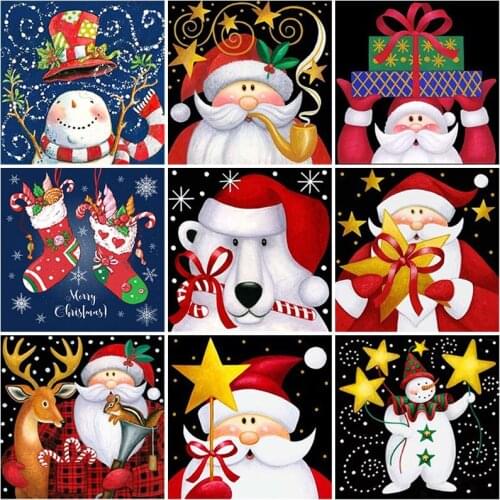 DIY 5D Diamond Painting Christmas Socks Diamond Embroidery Mosaic Cross Stitch Full Round Drill Manual Home Decor Christmas Gift