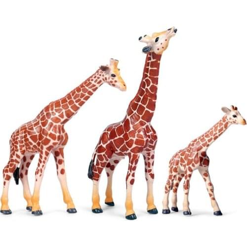 Classic Toy Figures Model Handmade Animal Giraffe Accessories Boys Gift Furnishing Science Home Entertainment