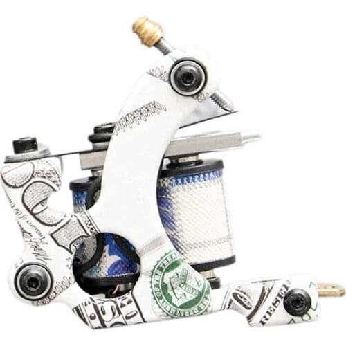 10 Wrap Coils Tattoo Machine Shader & Liner Rotary Tatoo Motor Instrument Permanent Makeup Tools