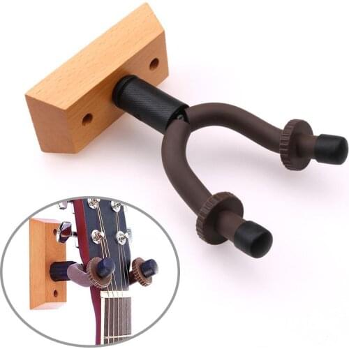 Wall Mount Guitar Hanger Hook Non-slip Holder Stand for Acoustic Guitar Ukulele Violin Bass Guitar Instrument Accessories
