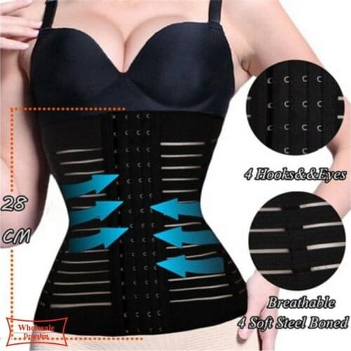 NEW Plus Size XS-5XL Shapewear Waist Trainer Breathable Firm Women Body Shaper modeling strap Slimming Belt Solid Cincher Corset