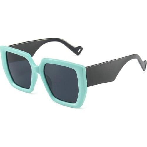 Oversized Square Sunglasses Women Fashion Gradient Sun Glasses For Women Brand Luxury Black Green Red Shades UV400