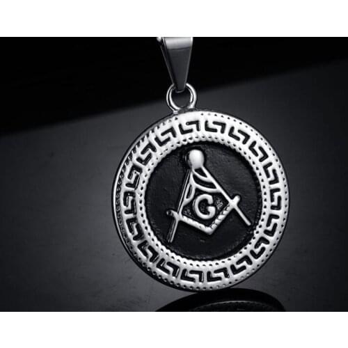 Freemason Masonic Symbol Necklace Pendant Necklace With Chain 2 Style For Men Fashion Jewellry Wholesale 10pcs/lot