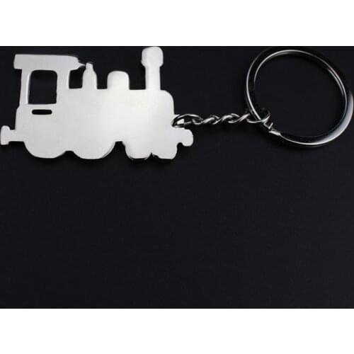 RE 100pcs/lot Free Shipping Alloy Train Locomotive Men Women Gift Keychain Keyring Key Chain Ring For Car Bag Wholesale
