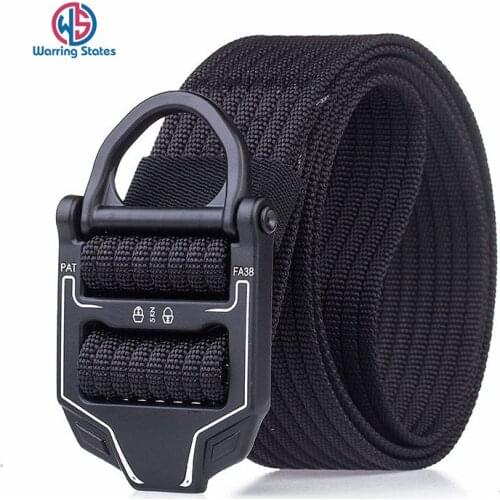 Adjustable Tactical Belt Military Belt High Strength Nylon Waist Belt with Metal Buckle Training Hunting Accessories