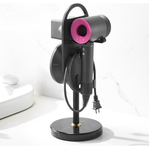 Vertical Hair Dryer Holder with Marble Base For Dyson Hair Dryer Holder Stand Hair Dryer Rack Home Organizer SZ-HH21021303
