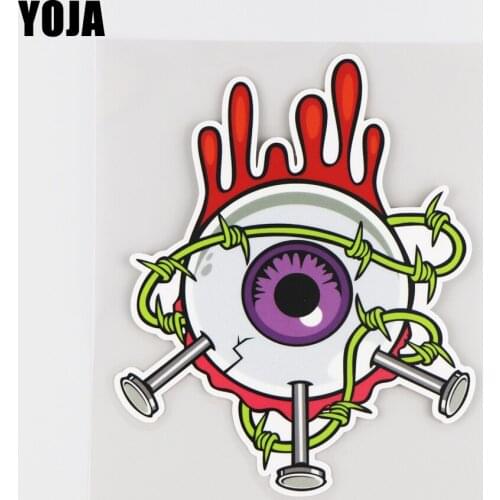 YOJA 12X15.1CM Eyeball Of Personality Car Sticker Vinyl Decal Creative Fashion Cartoon 19A-0179