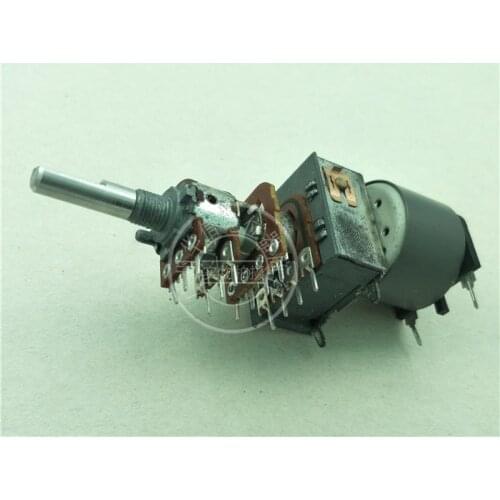 [VK] TEAC3020 Amplifier volume potentiometer LG B50K Quad motor potentiometer handle 25MMF 14 feet switch