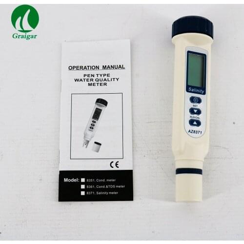 Water Proof AZ8371 IP65 Pen Type electronic Salinometer Conductivity Tester Meter