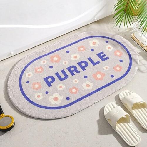 Bathroom Absorbent Floor Mat Home Decoration Kitchen Mats Bedroom Bedside Carpet Cartoon Style Carpet Household Products