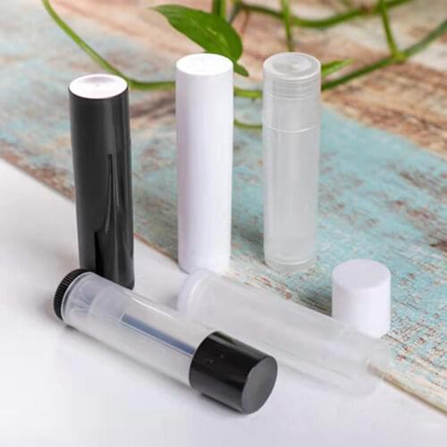 100Pcs 5ml Empty Lip Gloss Tubes Cosmetic Containers Lipstick Jars Balm Tube Cap Container Maquiagem Travel Makeup Tools