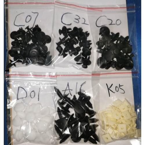 150pcs Auto Fastener Clip Car Body Fender Push Retainer Pin Rivet Bumper Door Trim Panel Retainer Fastener Kit Car Accessories