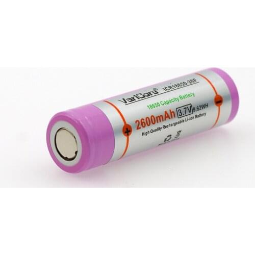 4 pcs. New varicore new original ICR18650-26F 2600 mAh Li-ion 3.7V rechargeable battery for flashlight / rechargeable batteries
