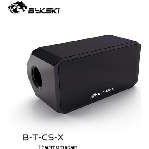 Bykski OLED Digital Display Water Temperature Meter Water Cooler System Double G1/4'' Thermometer Temperature Sensor Fitting