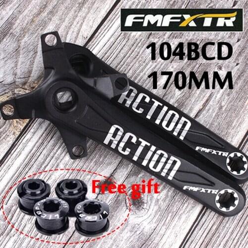 FMFXTR bicycle crank 170MM MTB Bike Crankset 104BCD Aluminum Alloy For Single Double Triple Chain Ring Cycling Accessories